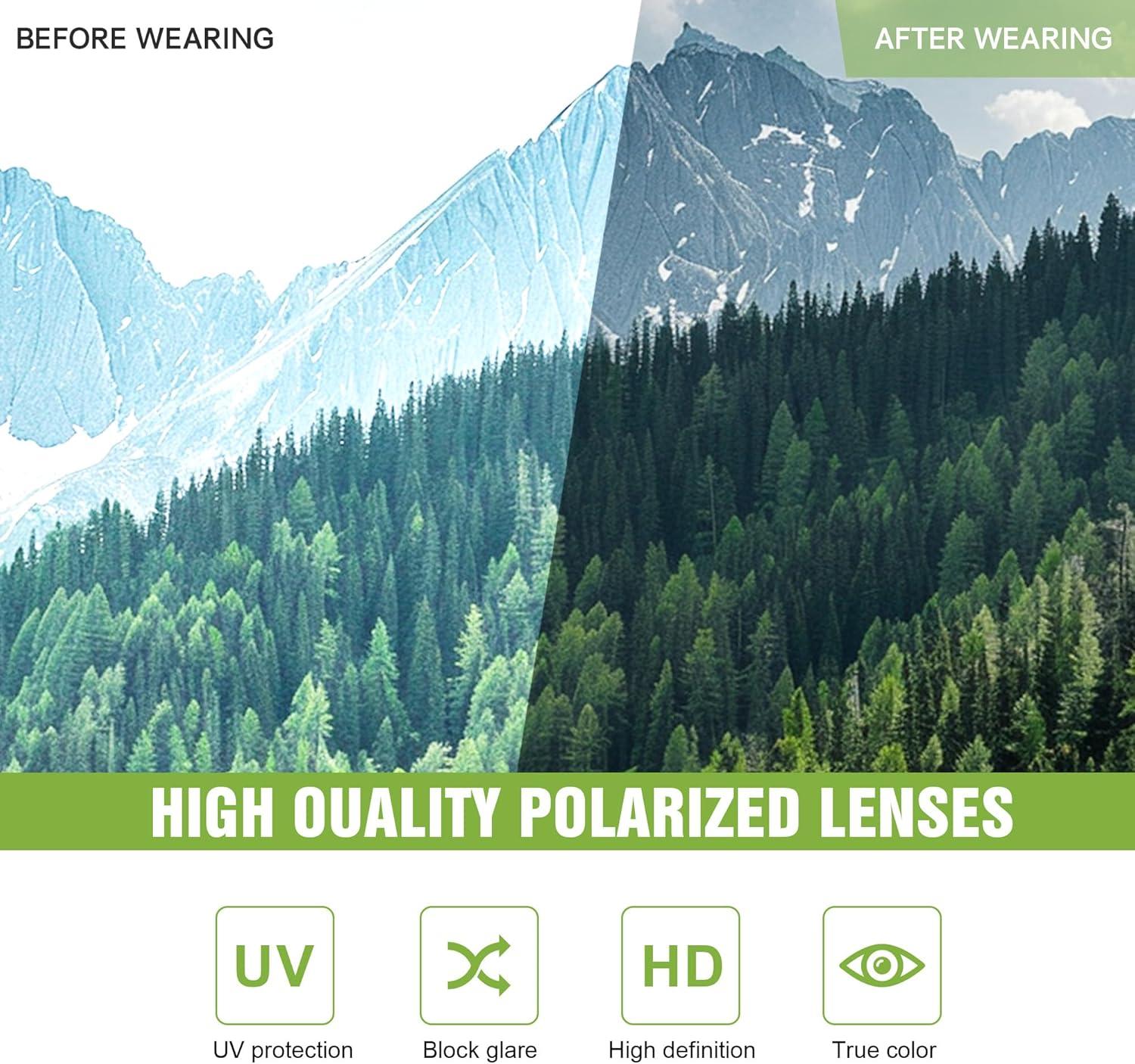 image3 Pack Polarized Sports Sunglasses for Men Mens Sunglasses Wrap Around UV Protection for Cycling Fishing DrivingC04greyIce BlueYellow