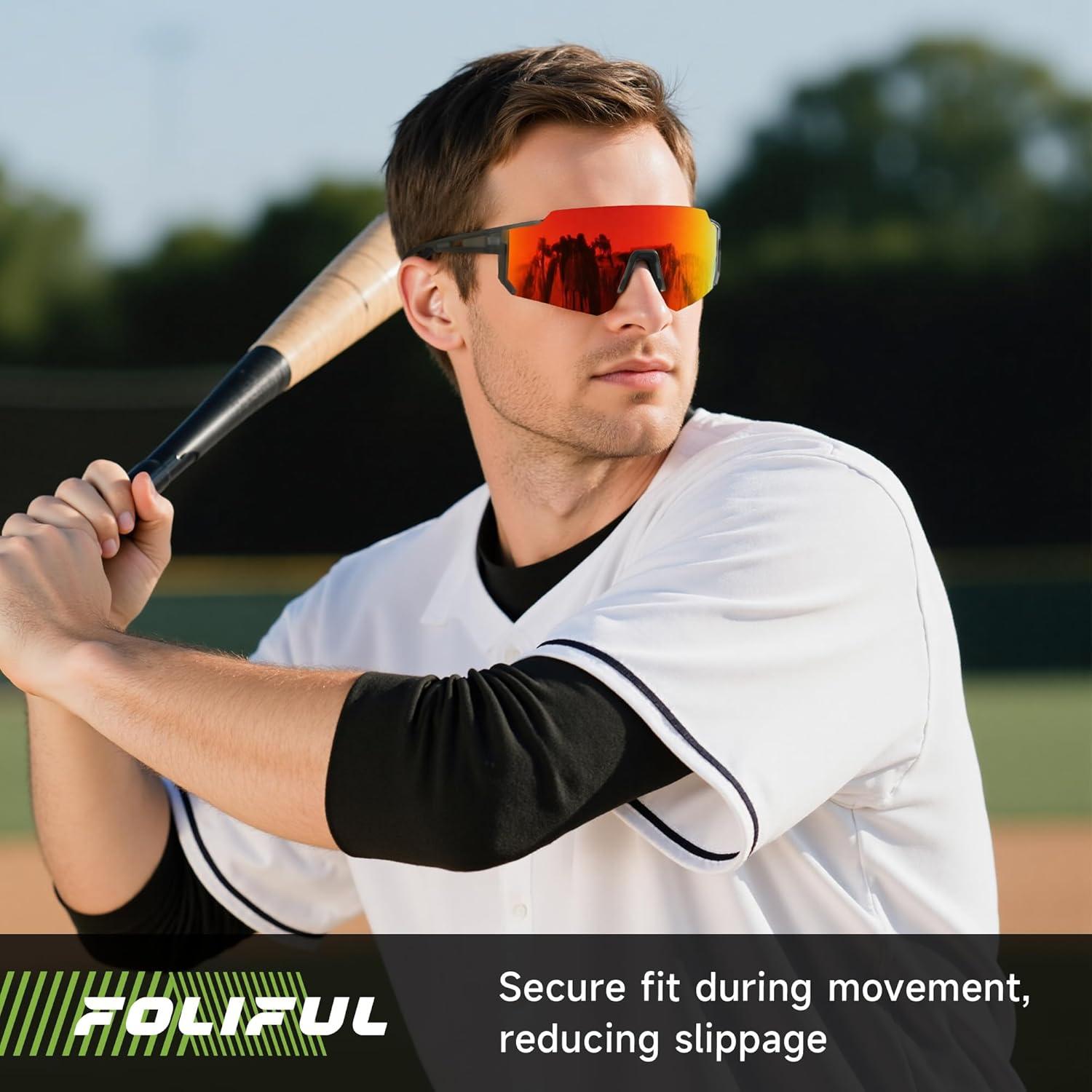 image3 Pack Polarized Sunglasses for Men Women Sports Mens Sunglasses with UV Protection for Baseball Cycling RunningC01grayIce BlueGreen