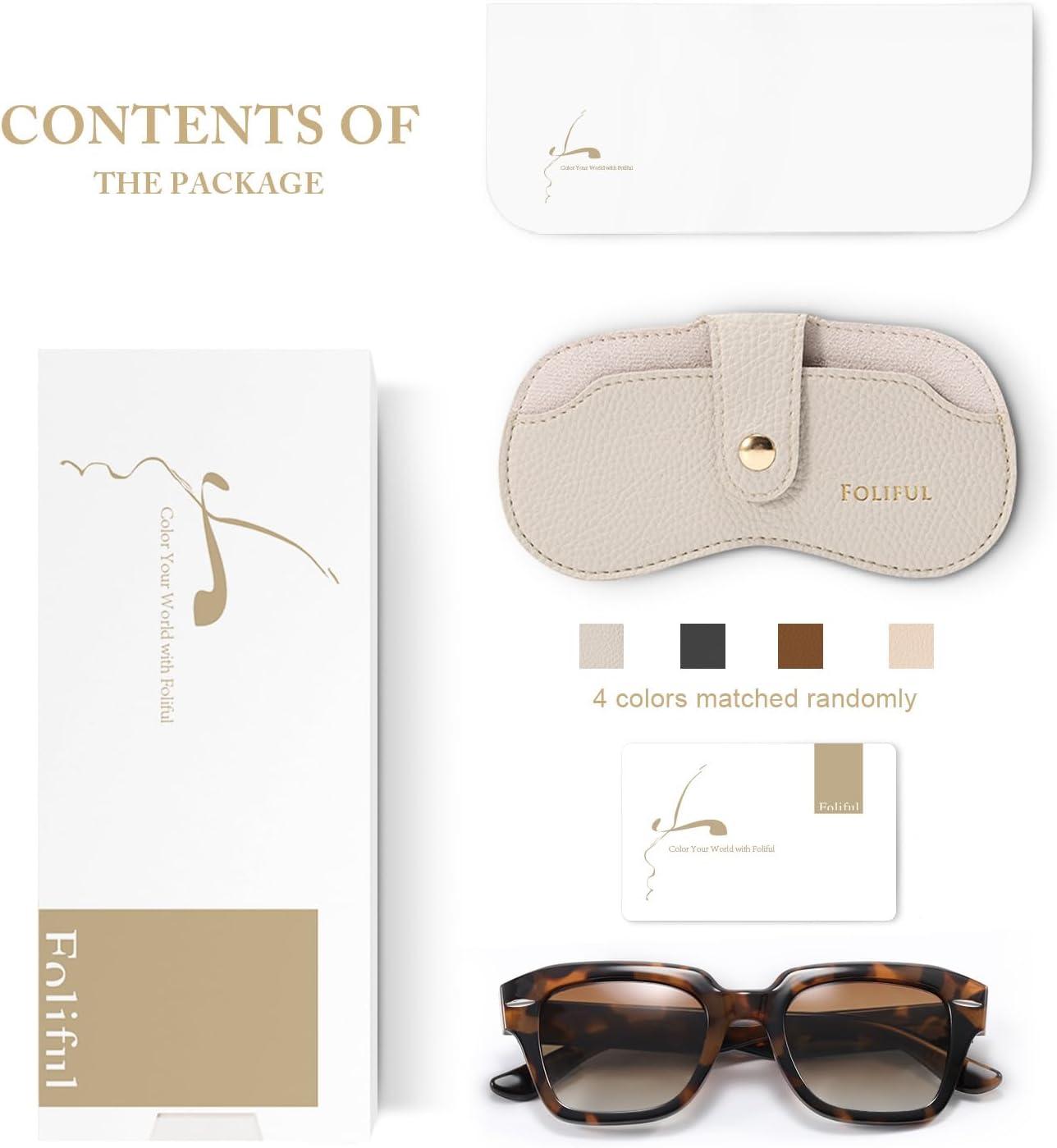 imagePolarized Sunglasses Womens Classic Retro Square Shape Sunglasses for Women Men Driving Fishing UV ProtectionB2bright Brown Frame G15