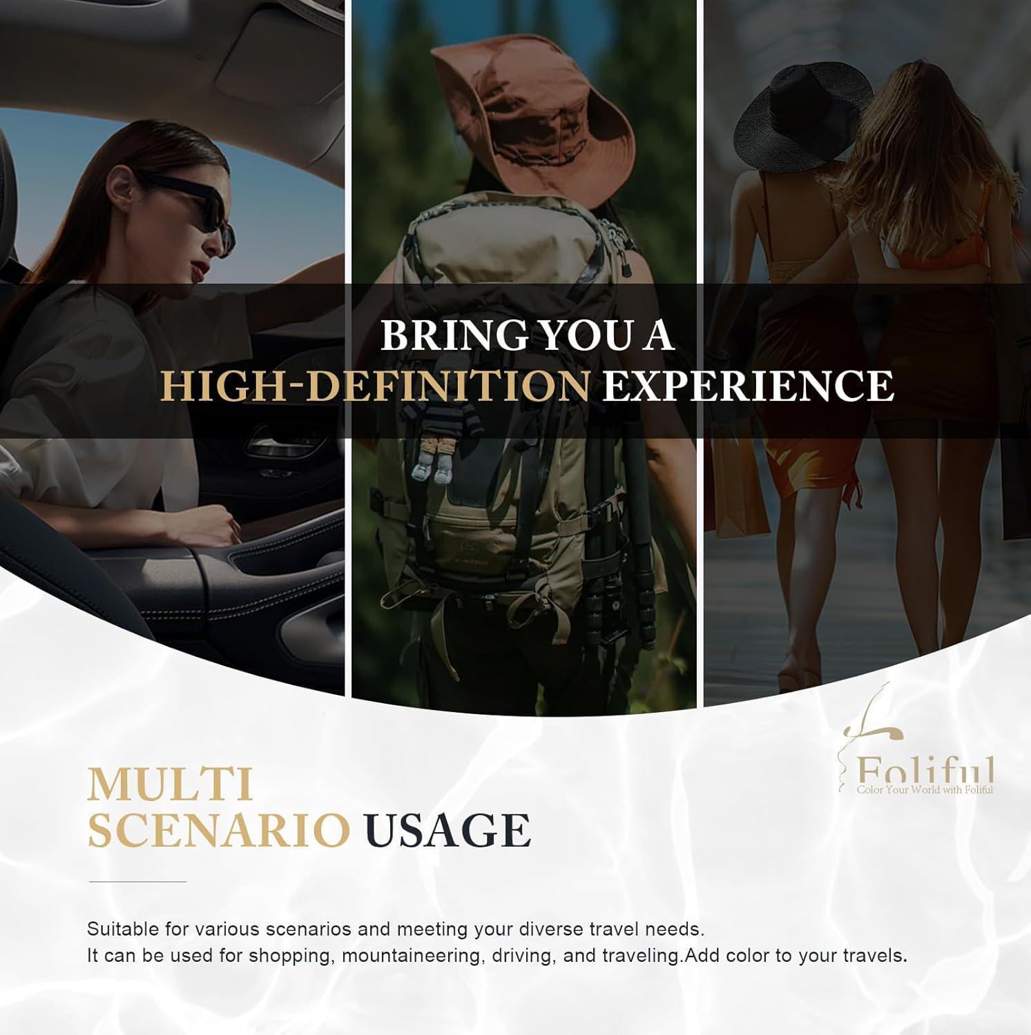 imagePolarized Sunglasses Womens Classic Retro Square Shape Sunglasses for Women Men Driving Fishing UV ProtectionB2bright Brown Frame G15