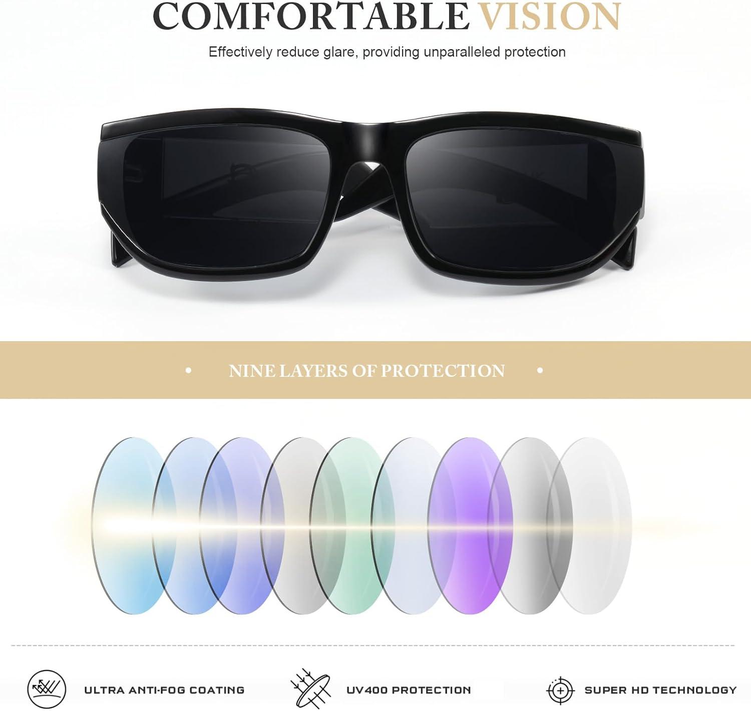 imageRectangle Sunglasses for Women UV Protection 90s Retro Trendy y2k Oversized Vintage Running Square SunglassesB1pink Frame Grey