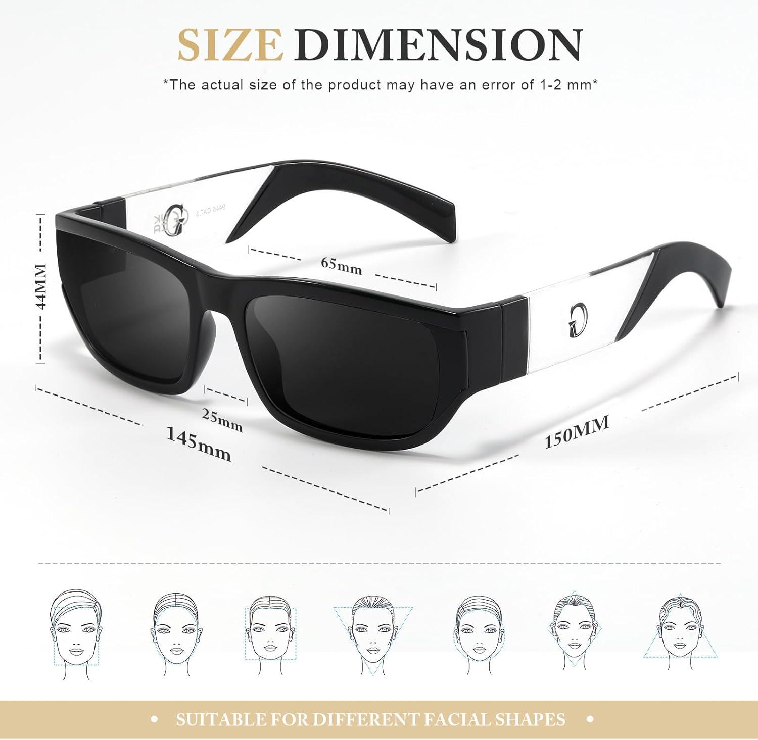 imageRectangle Sunglasses for Women UV Protection 90s Retro Trendy y2k Oversized Vintage Running Square SunglassesB1pink Frame Grey