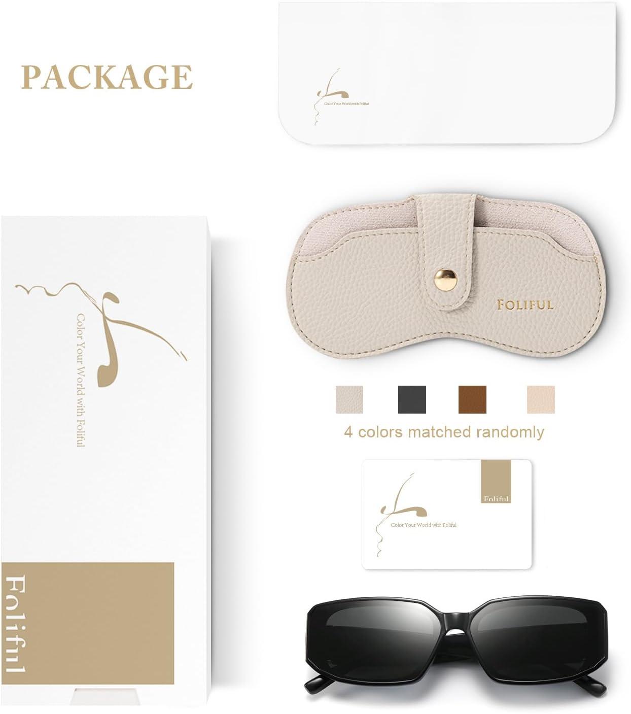 imageSquare Sunglasses for Women Trendy Running Sunglasses 90s Retro Vintage y2k Classical Square Shades UV Protection