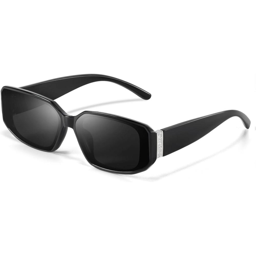 imageSquare Sunglasses for Women Trendy Running Sunglasses 90s Retro Vintage y2k Classical Square Shades UV Protection