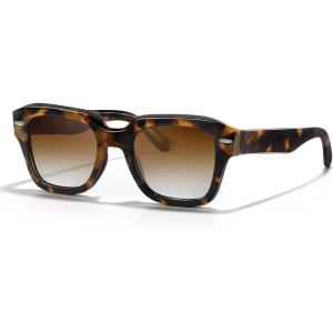 Polarized Sunglasses Womens Classic Retro Square Shape Sunglasses for Women Men Driving Fishing UV Protection(A1-bright Leopard Frame Gradient Brown)