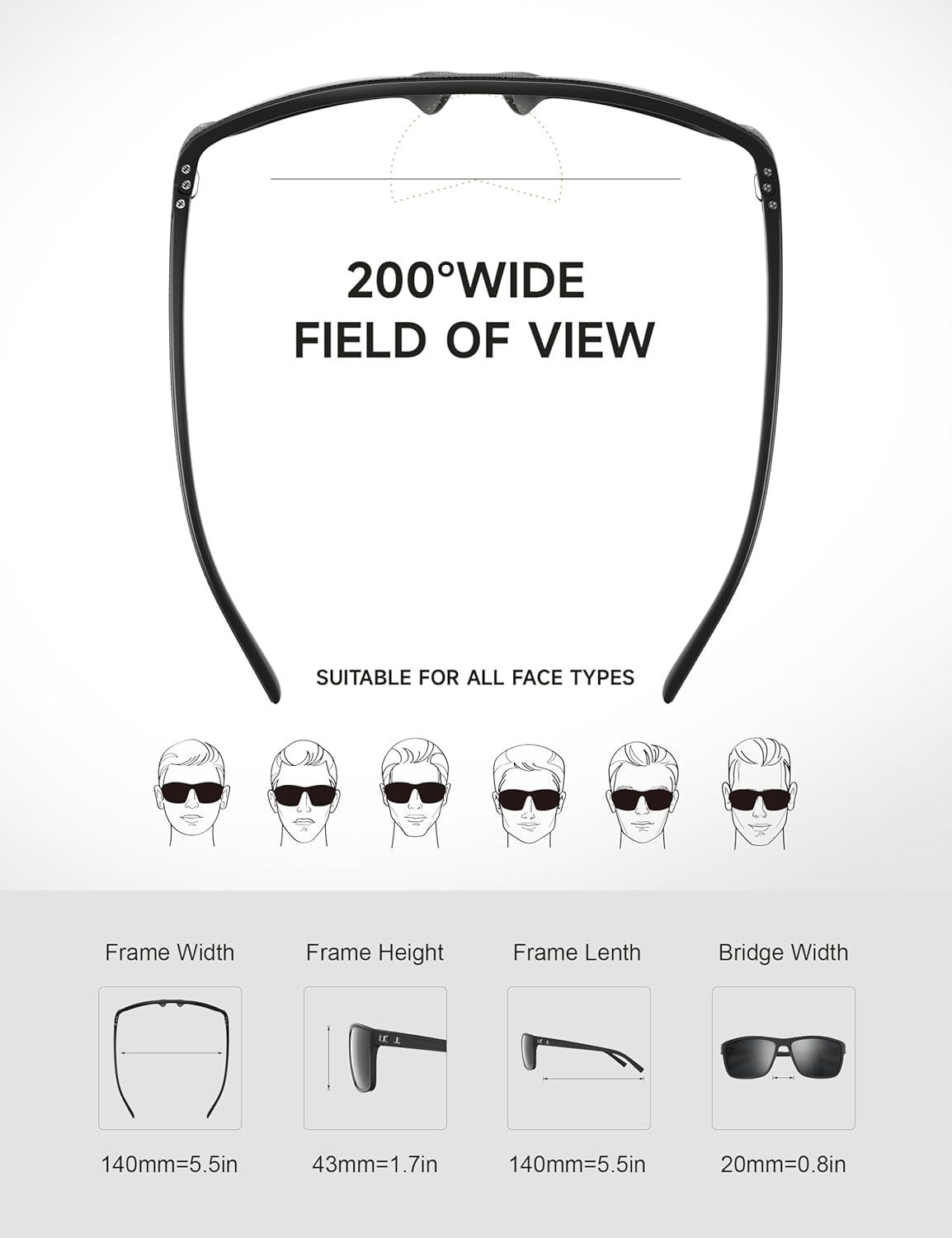 image:imagePolarized Sunglasses Men Women Mens Sunglasses Lightweight UV Sun Glasses for Fishing Driving GolfA04night VisionNight VisionNight Vision