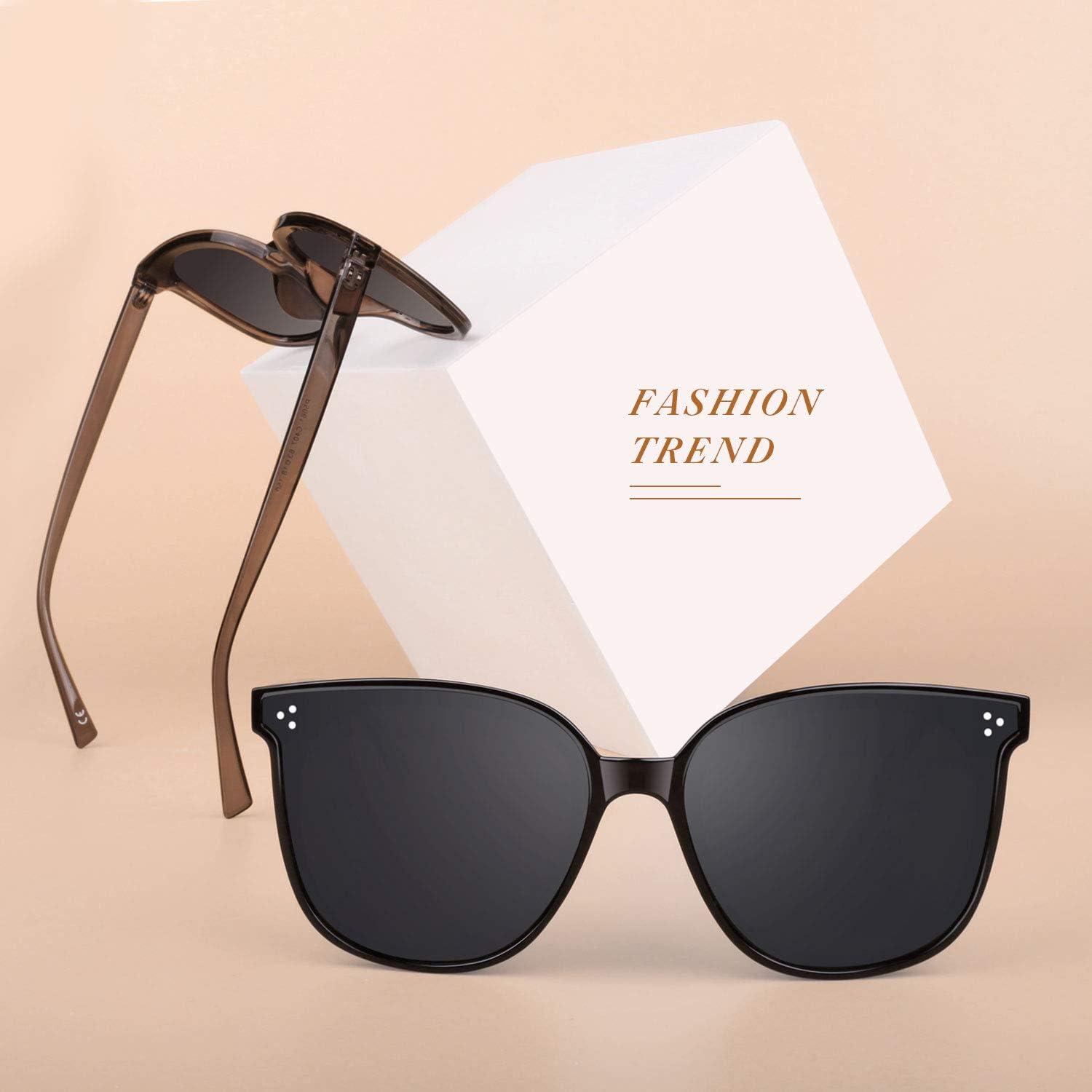 imageGQUEEN Lunettes De Soleil Polarisees Classiques Retro il De Chat Femmes Vintage Inspire Nuances Surdimensionnees MSO
