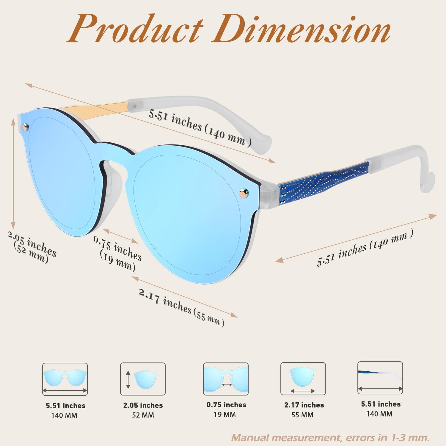 imageGQUEEN Lunettes de Soleil Femme La Mode Rtro UV4001 Bleu Bleu