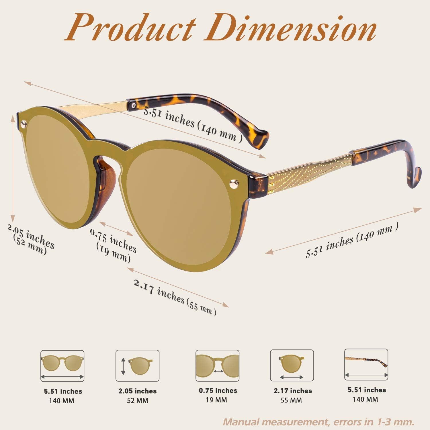 imageGQUEEN Lunettes de Soleil Femme La Mode Rtro UV4001 Tortue Marron