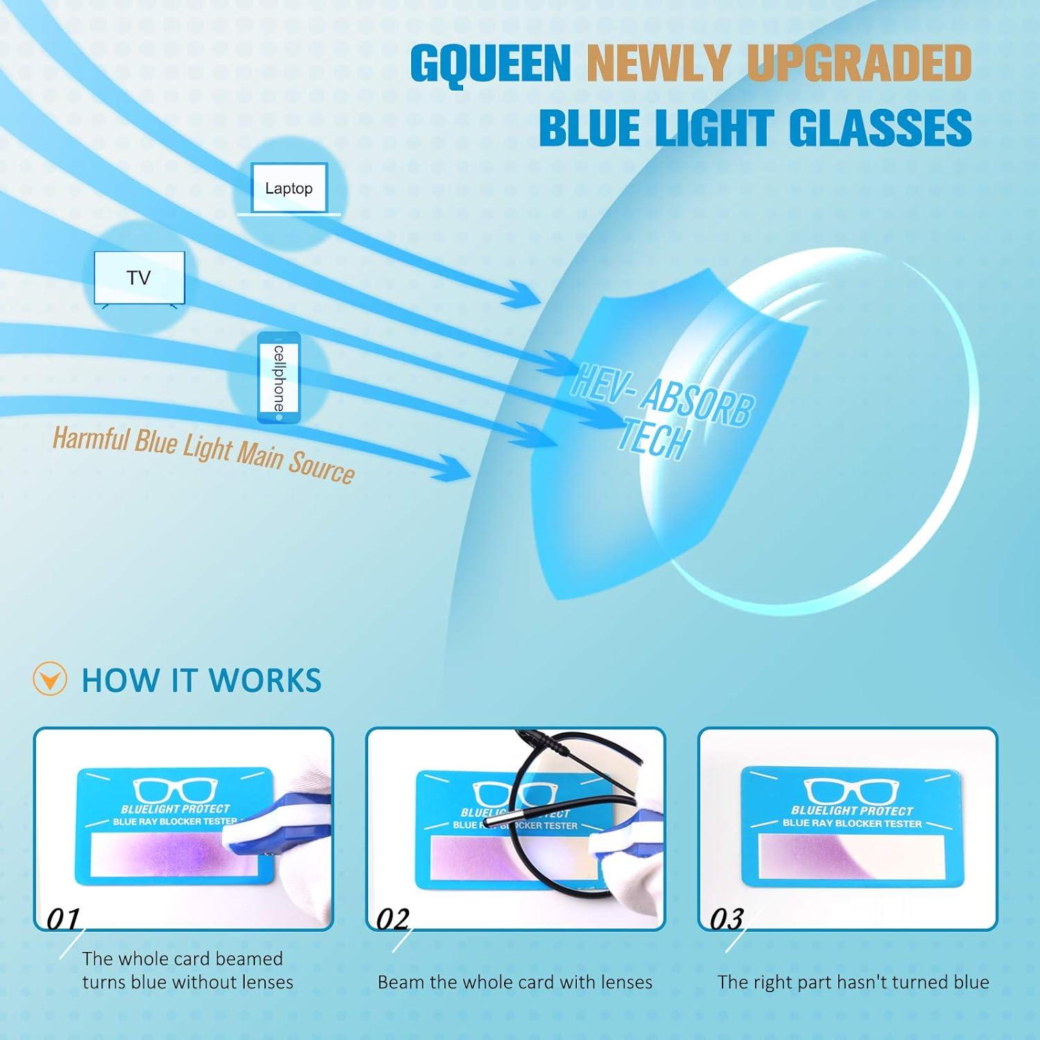 imageGQUEEN Lumire Bleue Qui Bloque lOrdinateur Lunettes Gaming GQ0431 Cadre Transparent