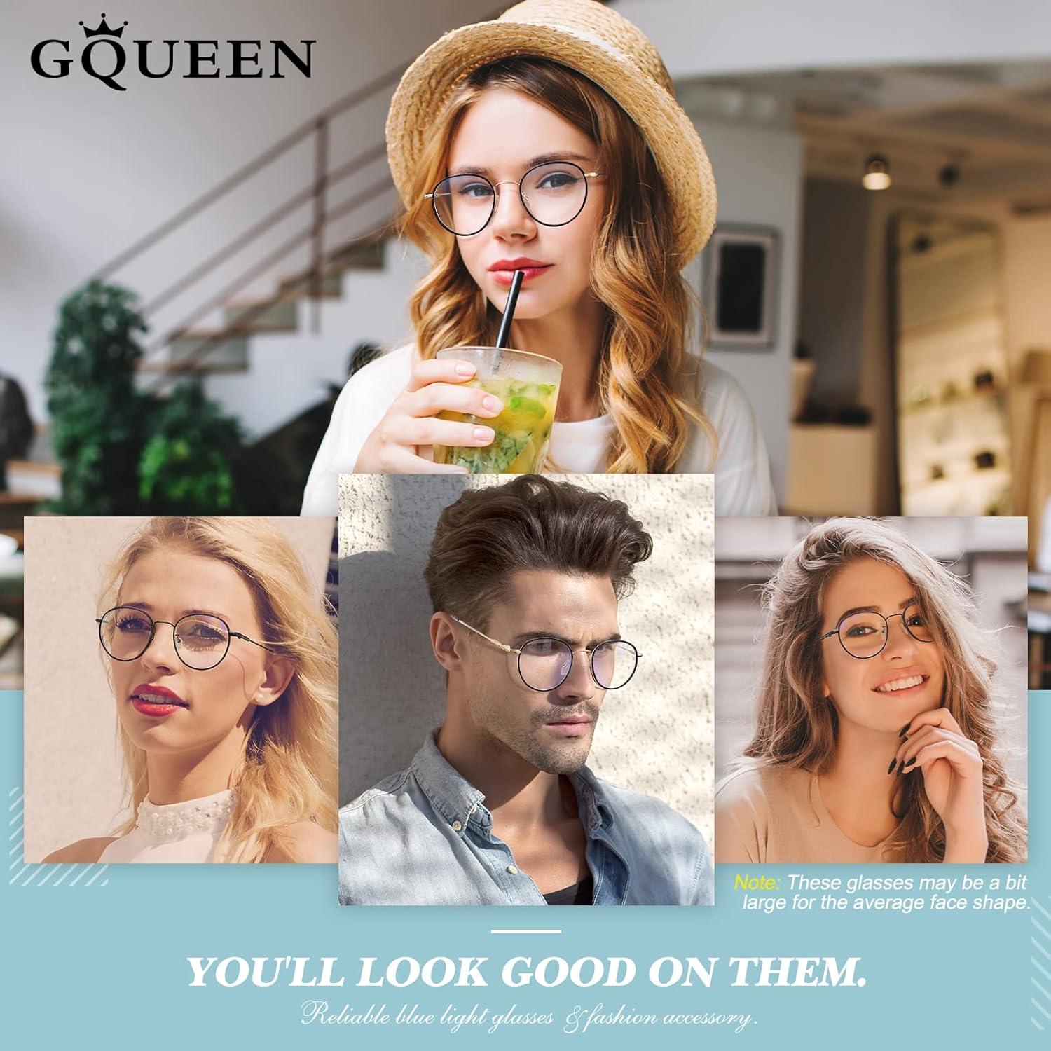 imageGQUEEN Lumire Bleue Qui Bloque lOrdinateur Lunettes Gaming GQ0431 Cadre Transparent