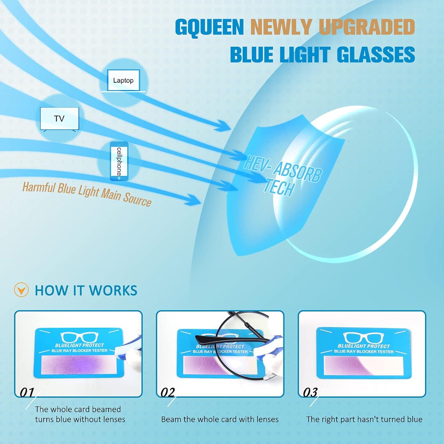 imageGQUEEN Lunette Anti Lumiere Bleue Femme Homme Mtal Ronde Gaming Anti UV Ordinateur Transparent Lentille AntiFatigueGQ40Or Rose