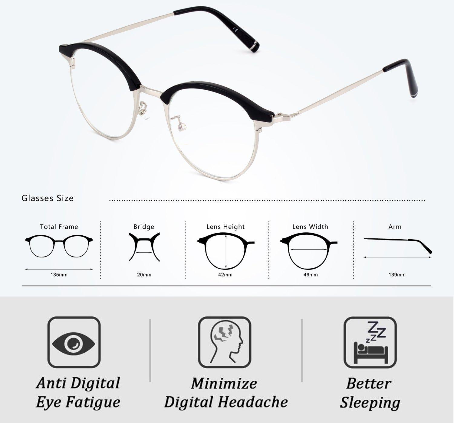 imageGQUEEN Sans Monture Lumire Bleue Bloquant Ordinateur Lunettes Anti Fatigue Des Yeux avec Lentille Transparente GQ022
