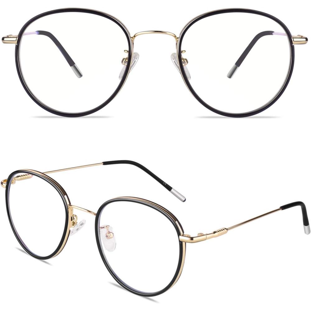 imageGQUEEN Lumire Bleue Qui Bloque lOrdinateur Lunettes Gaming GQ0431 Cadre Noir Brillant