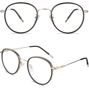 GQUEEN Lumière Bleue Qui Bloque l&rsquo;Ordinateur Lunettes Gaming GQ043(1 Cadre Noir Brillant)