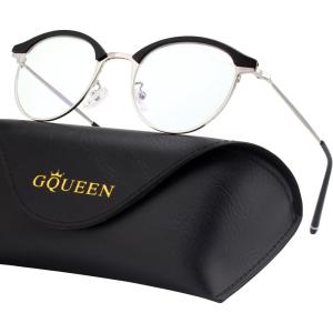 GQUEEN Sans Monture Lumière Bleue Bloquant Ordinateur Lunettes Anti Fatigue Des Yeux avec Lentille Transparente GQ022